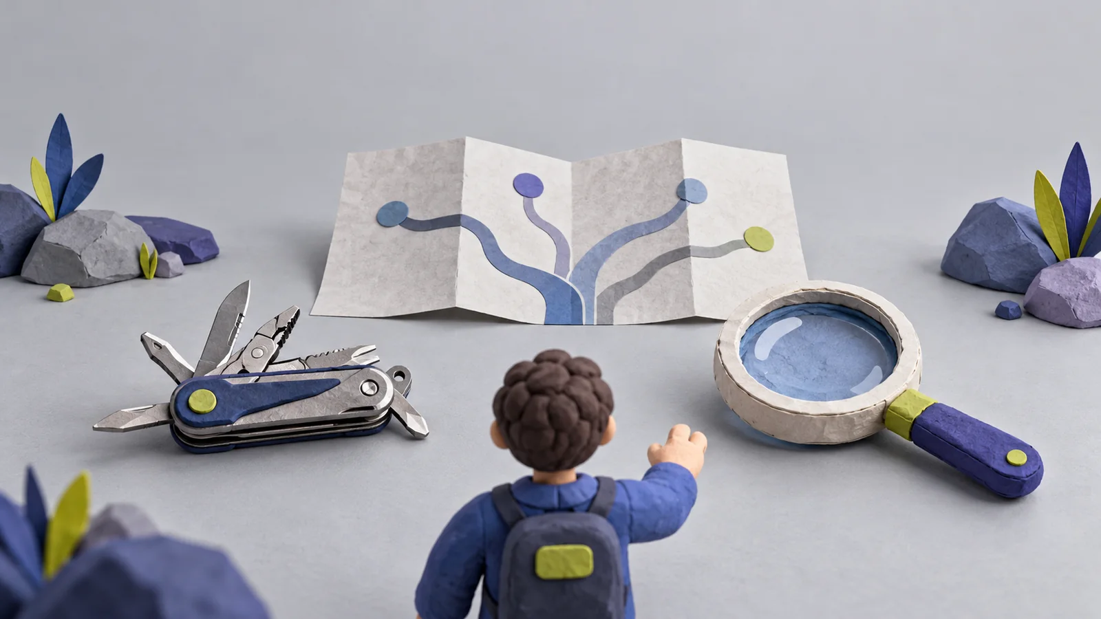 An illustration of choosing between two tools for a specific job