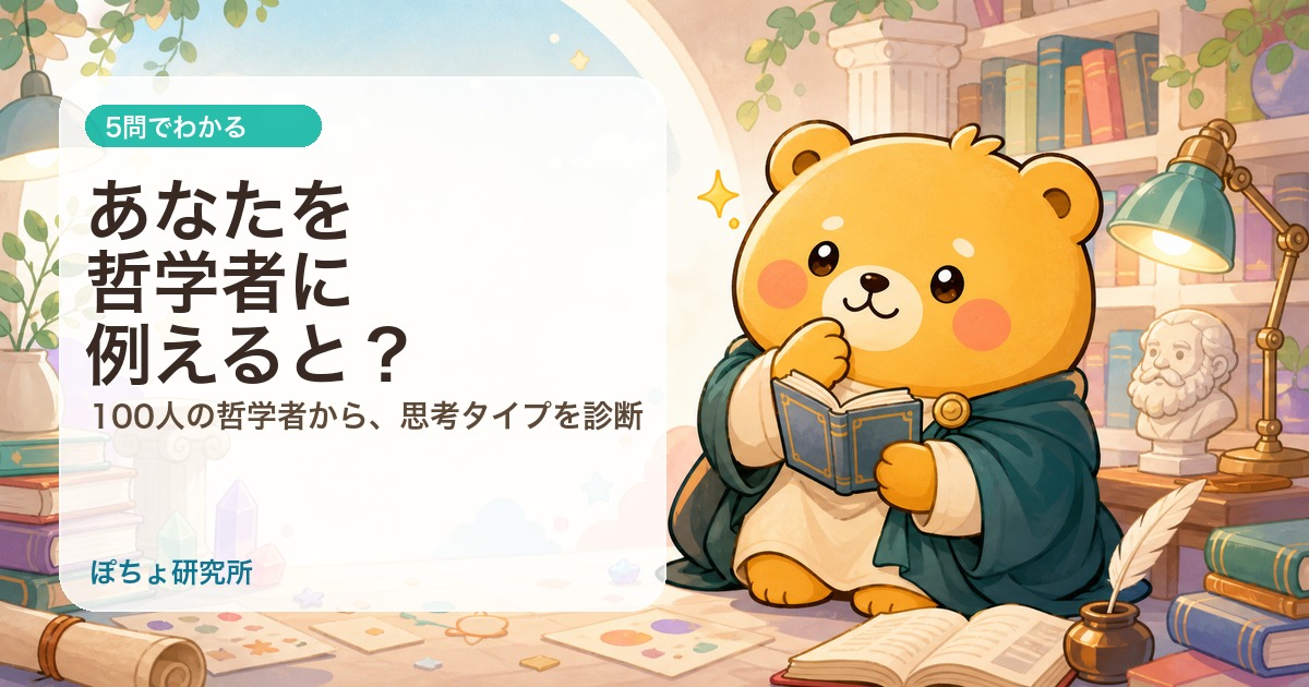 医家先哲肖像集 あなたを哲学者に例えると？ 5問でわかる哲学者タイプ診断 | ぽちょ研究所