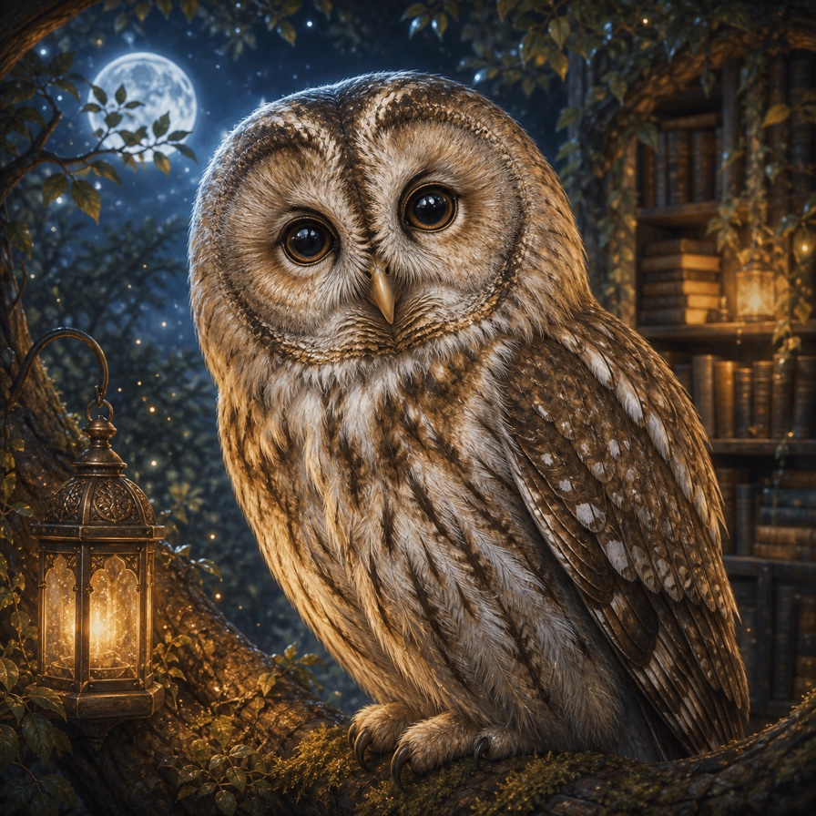 フクロウの動物占いイメージ