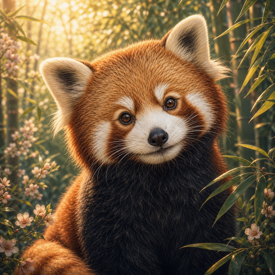 レッサーパンダの動物占いイメージ